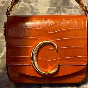 Chloe Mini c croc embossed 🐊